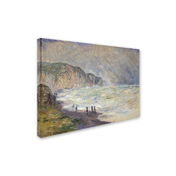 Monet 'Heavy Sea At Pourville' Canvas Art,14x19